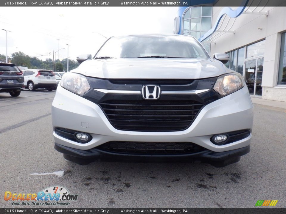 2016 Honda HR-V EX AWD Alabaster Silver Metallic / Gray Photo #13