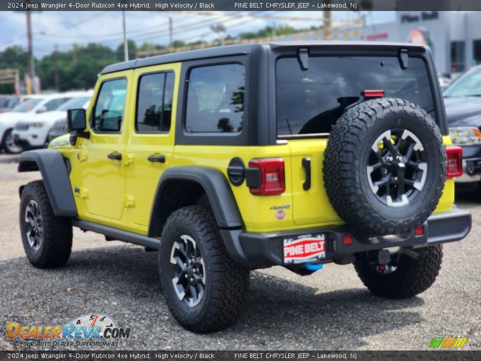 2024 Jeep Wrangler 4-Door Rubicon 4xe Hybrid High Velocity / Black Photo #3