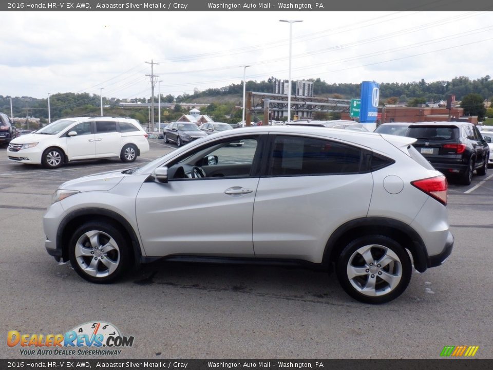 2016 Honda HR-V EX AWD Alabaster Silver Metallic / Gray Photo #15