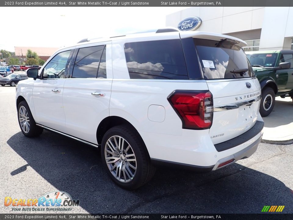 2023 Ford Expedition Limited 4x4 Star White Metallic Tri-Coat / Light Sandstone Photo #2