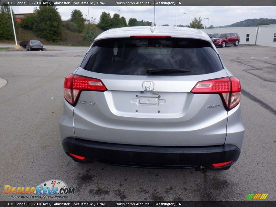 2016 Honda HR-V EX AWD Alabaster Silver Metallic / Gray Photo #16