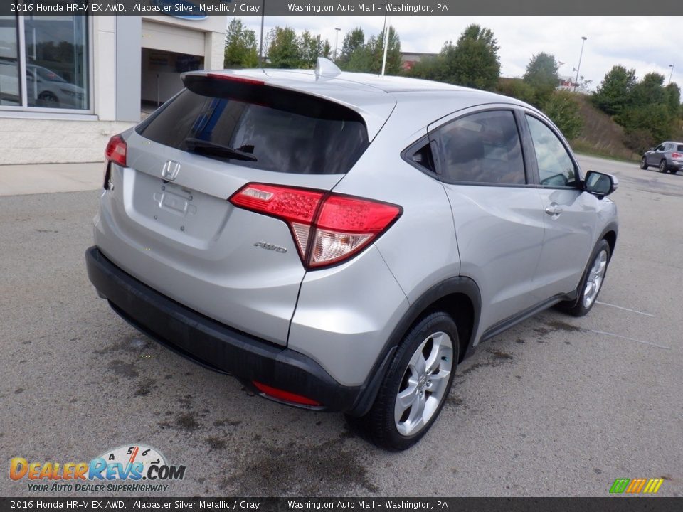 2016 Honda HR-V EX AWD Alabaster Silver Metallic / Gray Photo #17