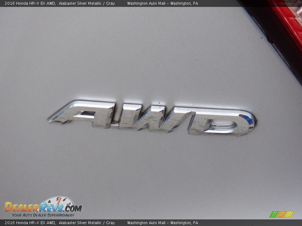 2016 Honda HR-V EX AWD Alabaster Silver Metallic / Gray Photo #18
