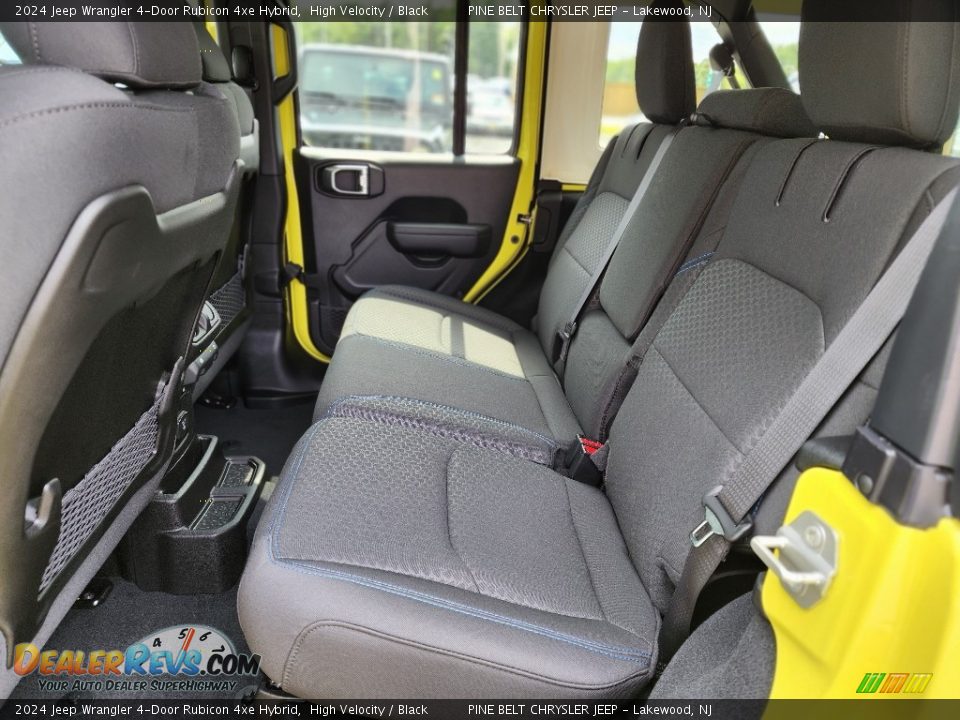 Rear Seat of 2024 Jeep Wrangler 4-Door Rubicon 4xe Hybrid Photo #7