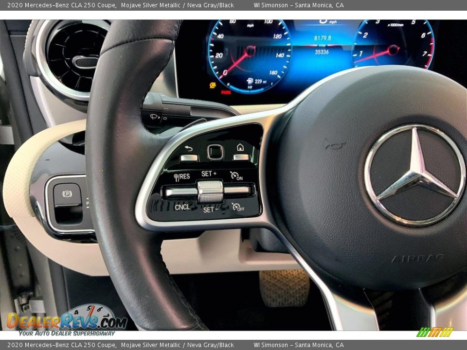 2020 Mercedes-Benz CLA 250 Coupe Mojave Silver Metallic / Neva Gray/Black Photo #21
