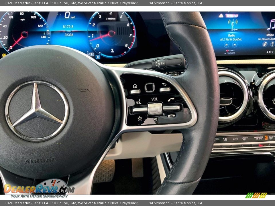 2020 Mercedes-Benz CLA 250 Coupe Mojave Silver Metallic / Neva Gray/Black Photo #22