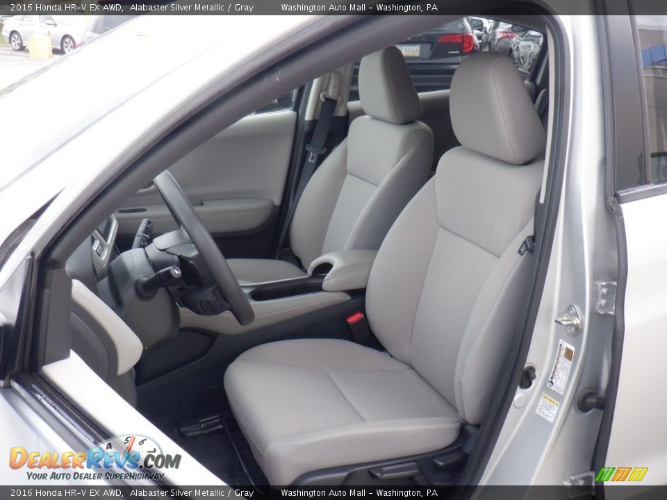 2016 Honda HR-V EX AWD Alabaster Silver Metallic / Gray Photo #20