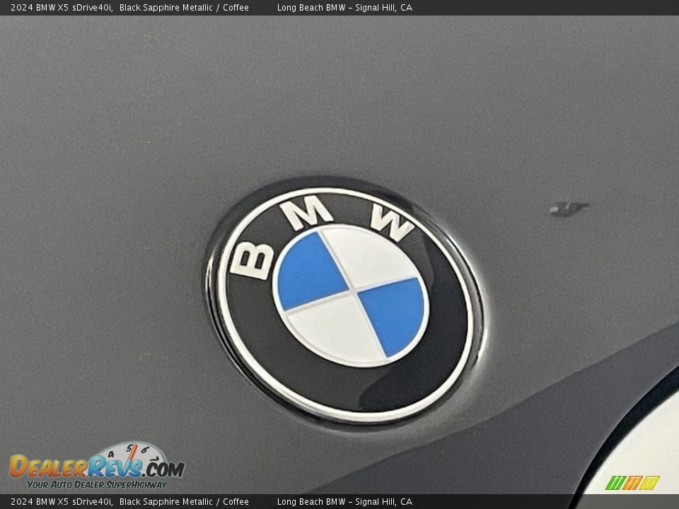 2024 BMW X5 sDrive40i Black Sapphire Metallic / Coffee Photo #5