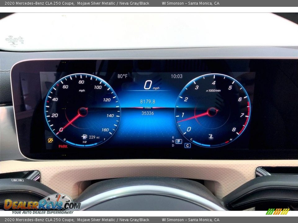 2020 Mercedes-Benz CLA 250 Coupe Mojave Silver Metallic / Neva Gray/Black Photo #23