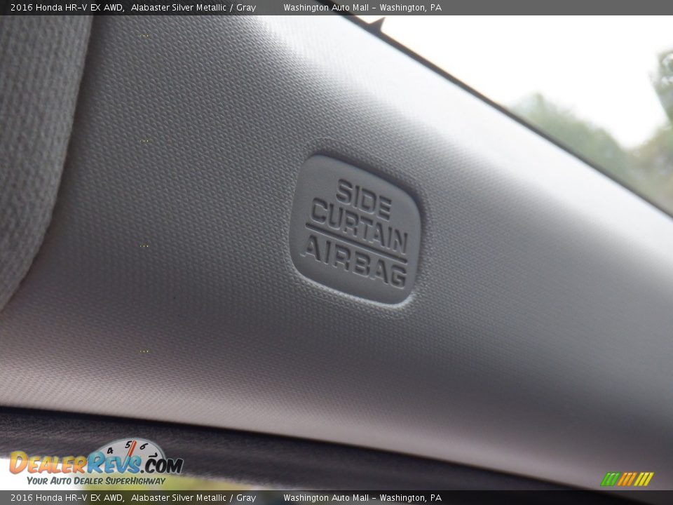 2016 Honda HR-V EX AWD Alabaster Silver Metallic / Gray Photo #23