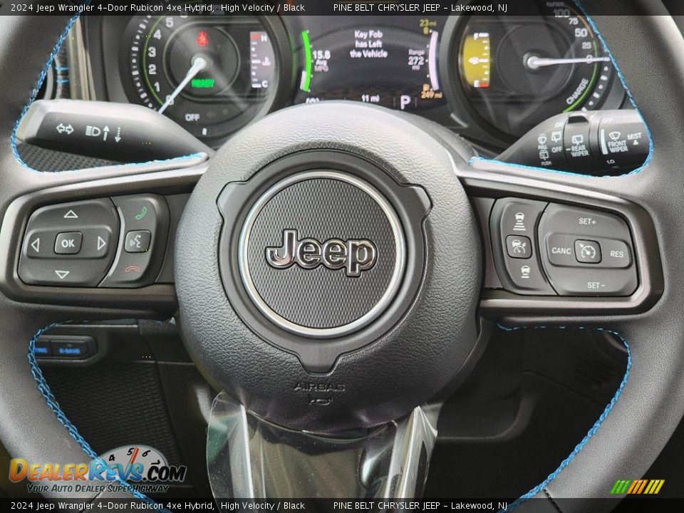 2024 Jeep Wrangler 4-Door Rubicon 4xe Hybrid Steering Wheel Photo #12