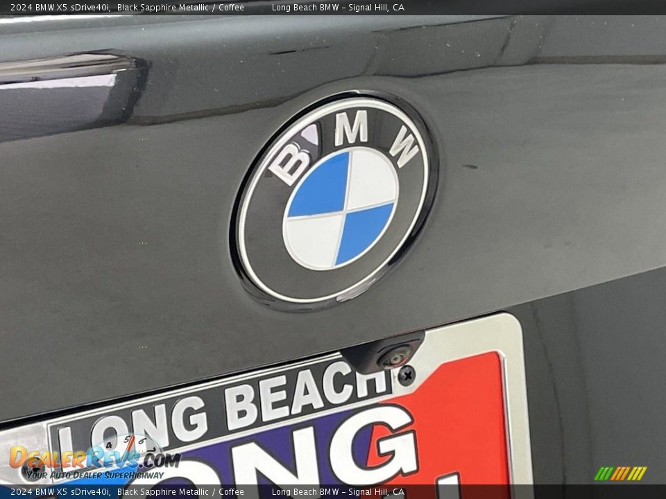 2024 BMW X5 sDrive40i Black Sapphire Metallic / Coffee Photo #7