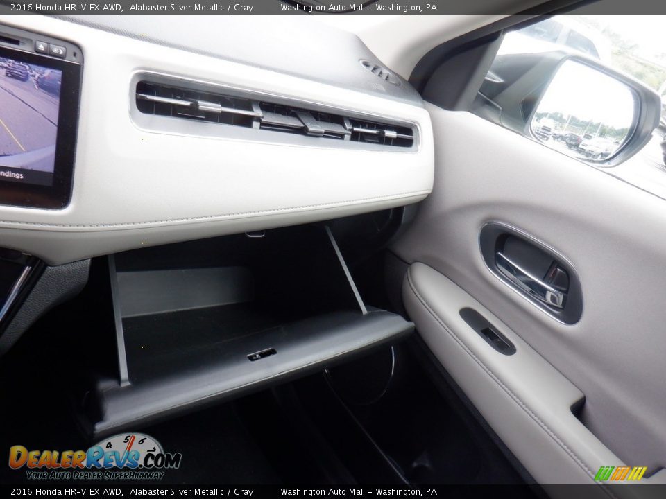 2016 Honda HR-V EX AWD Alabaster Silver Metallic / Gray Photo #25