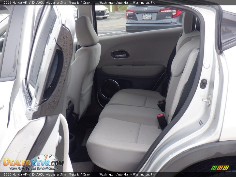 2016 Honda HR-V EX AWD Alabaster Silver Metallic / Gray Photo #28