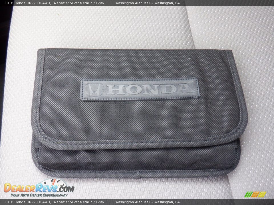 2016 Honda HR-V EX AWD Alabaster Silver Metallic / Gray Photo #30