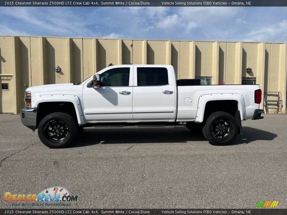 2015 Chevrolet Silverado 2500HD LTZ Crew Cab 4x4 Summit White / Cocoa/Dune Photo #1