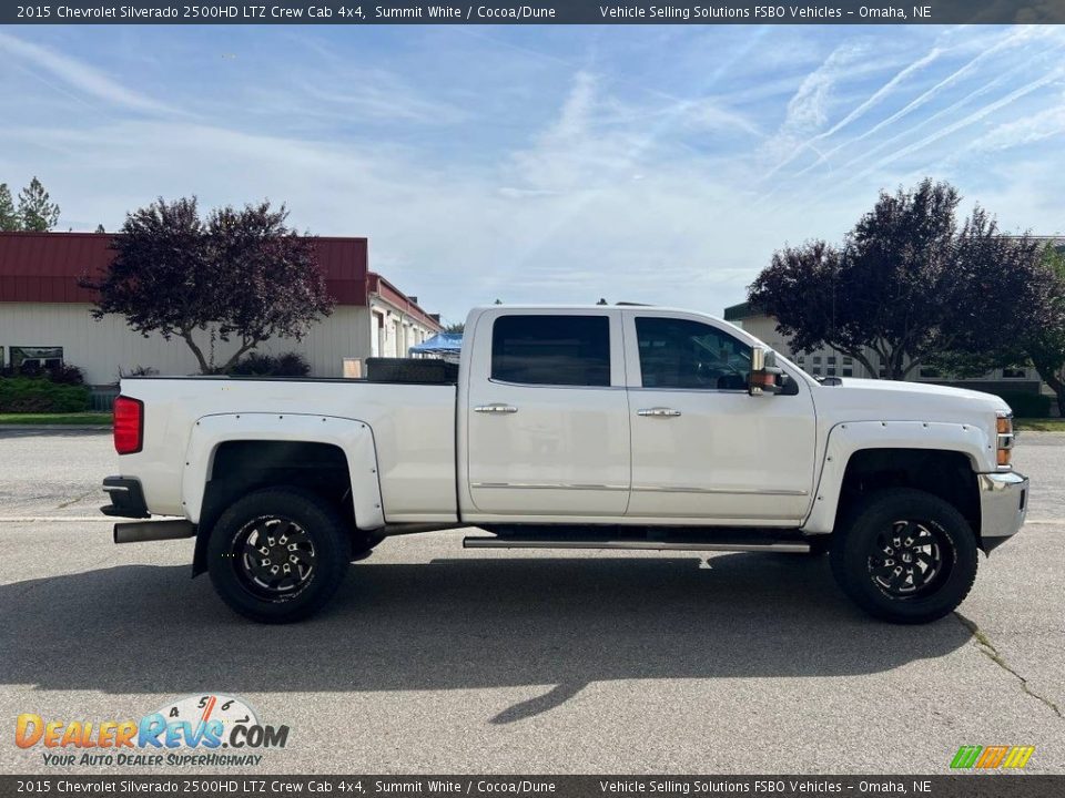 2015 Chevrolet Silverado 2500HD LTZ Crew Cab 4x4 Summit White / Cocoa/Dune Photo #6