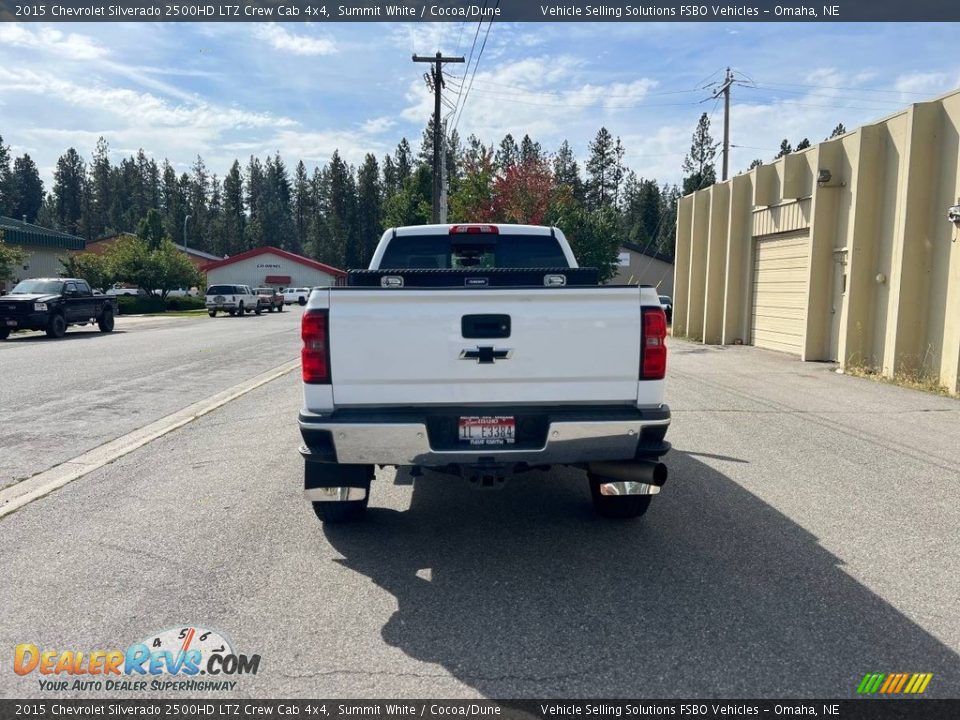 2015 Chevrolet Silverado 2500HD LTZ Crew Cab 4x4 Summit White / Cocoa/Dune Photo #7