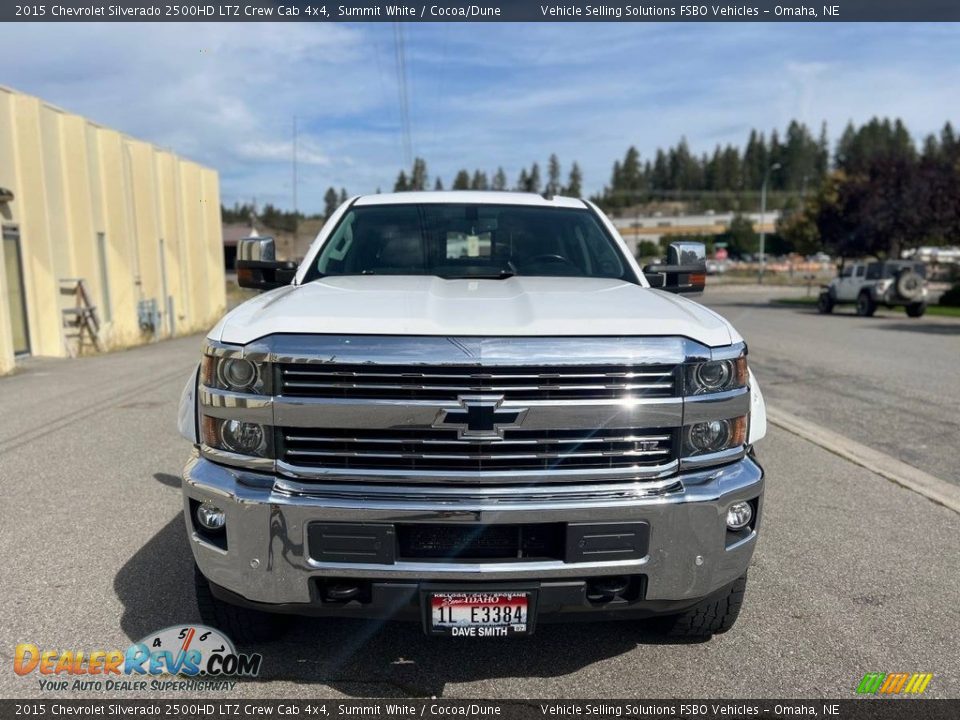 2015 Chevrolet Silverado 2500HD LTZ Crew Cab 4x4 Summit White / Cocoa/Dune Photo #8