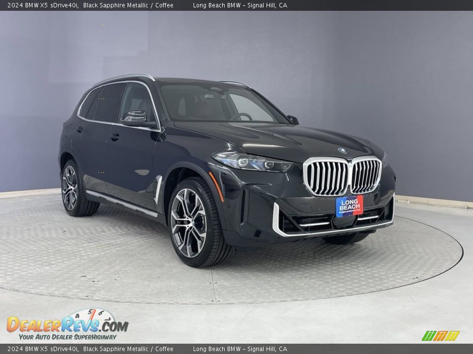 2024 BMW X5 sDrive40i Black Sapphire Metallic / Coffee Photo #27