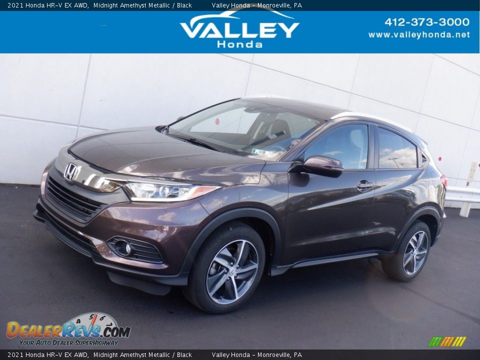 2021 Honda HR-V EX AWD Midnight Amethyst Metallic / Black Photo #1
