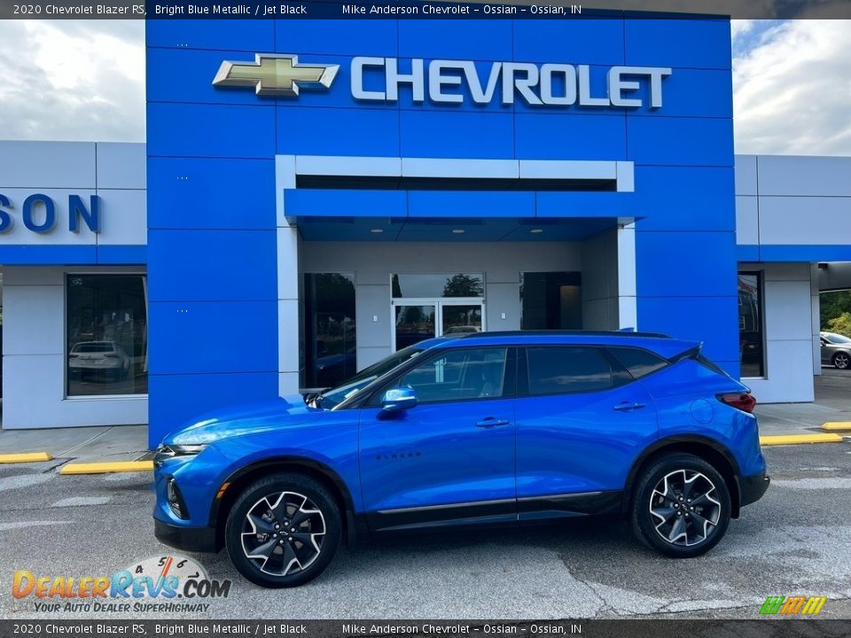 2020 Chevrolet Blazer RS Bright Blue Metallic / Jet Black Photo #1
