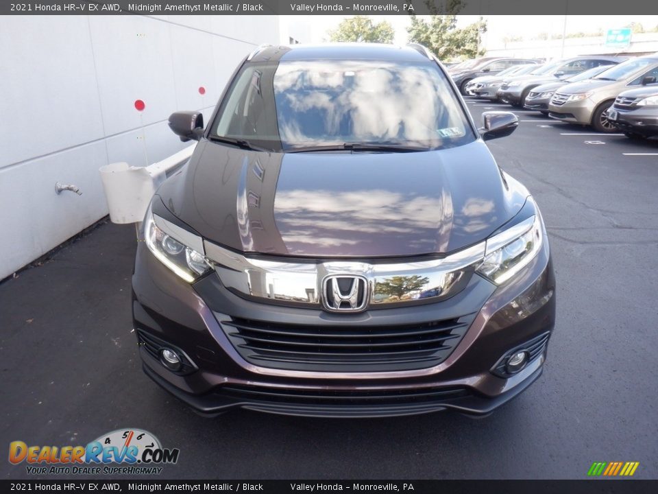 2021 Honda HR-V EX AWD Midnight Amethyst Metallic / Black Photo #3