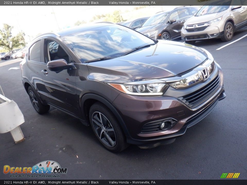 2021 Honda HR-V EX AWD Midnight Amethyst Metallic / Black Photo #4
