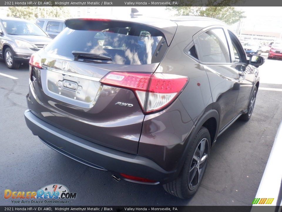 2021 Honda HR-V EX AWD Midnight Amethyst Metallic / Black Photo #5