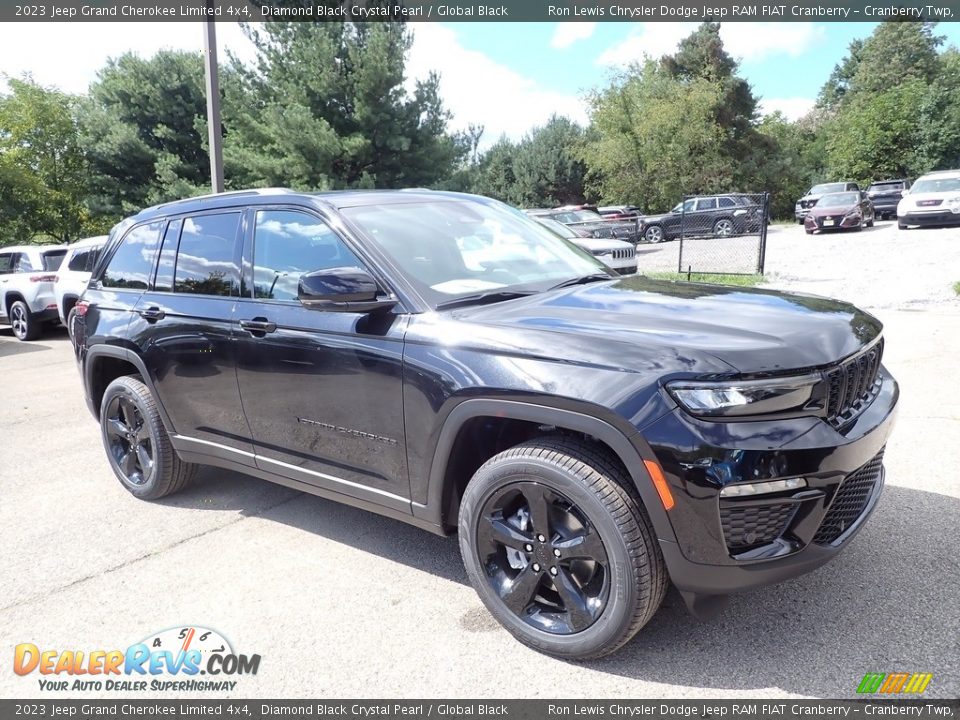 2023 Jeep Grand Cherokee Limited 4x4 Diamond Black Crystal Pearl / Global Black Photo #7