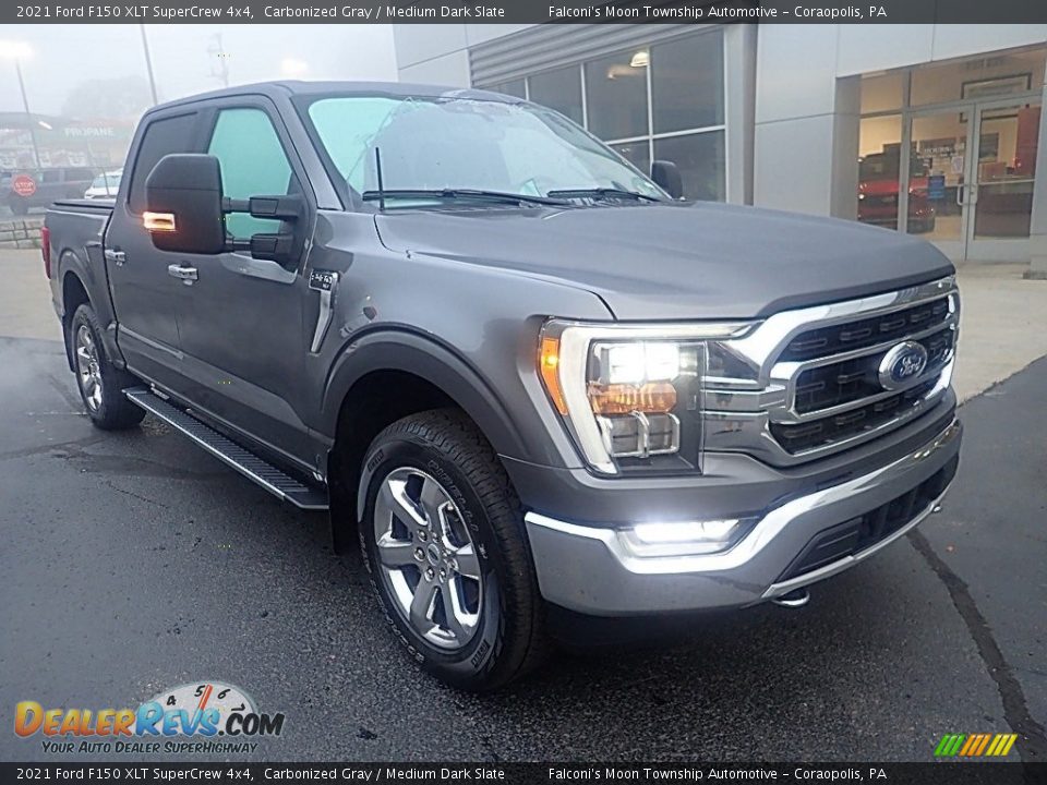 2021 Ford F150 XLT SuperCrew 4x4 Carbonized Gray / Medium Dark Slate Photo #9