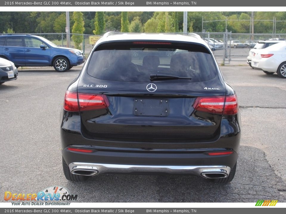 2016 Mercedes-Benz GLC 300 4Matic Obsidian Black Metallic / Silk Beige Photo #4