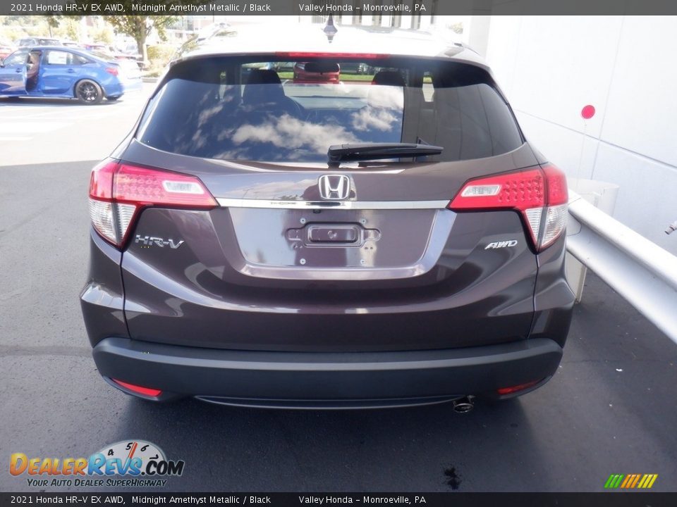 2021 Honda HR-V EX AWD Midnight Amethyst Metallic / Black Photo #7