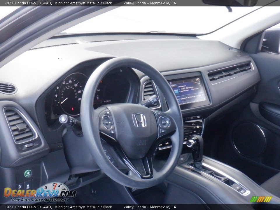 2021 Honda HR-V EX AWD Midnight Amethyst Metallic / Black Photo #9