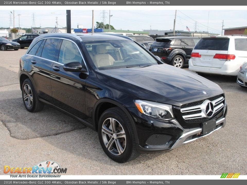 2016 Mercedes-Benz GLC 300 4Matic Obsidian Black Metallic / Silk Beige Photo #7