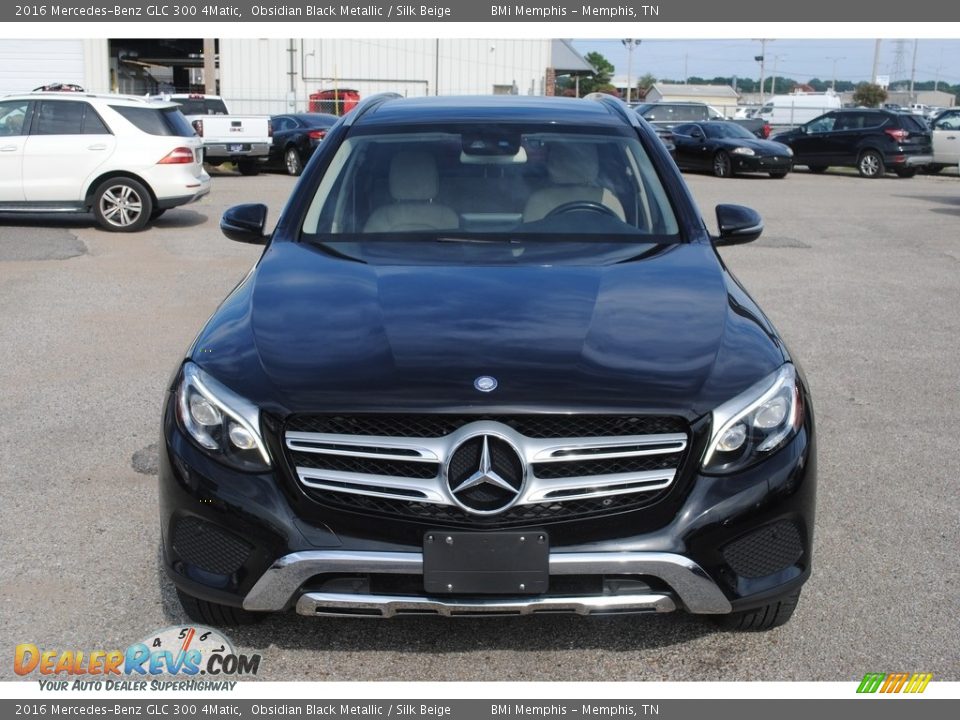 2016 Mercedes-Benz GLC 300 4Matic Obsidian Black Metallic / Silk Beige Photo #8