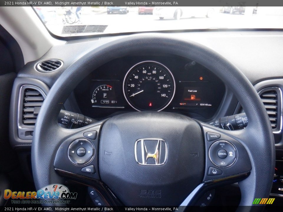 2021 Honda HR-V EX AWD Midnight Amethyst Metallic / Black Photo #22