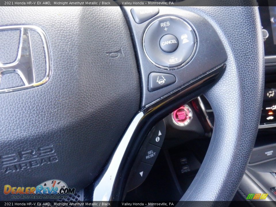 2021 Honda HR-V EX AWD Midnight Amethyst Metallic / Black Photo #24