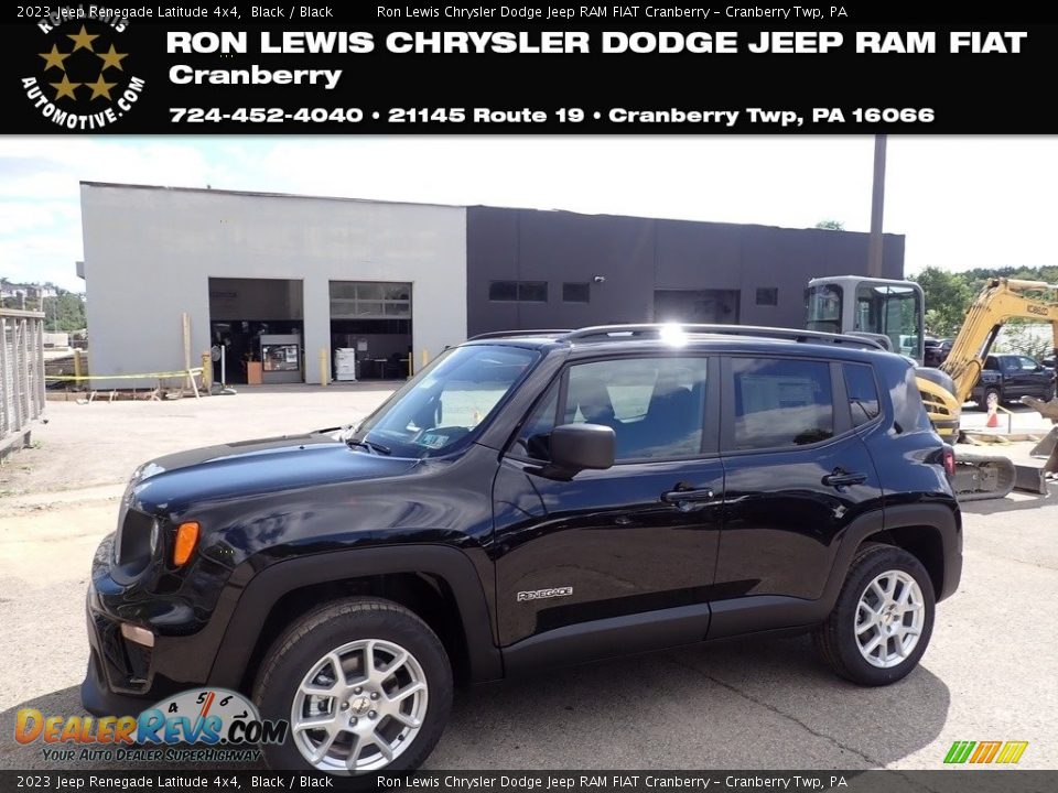 2023 Jeep Renegade Latitude 4x4 Black / Black Photo #1