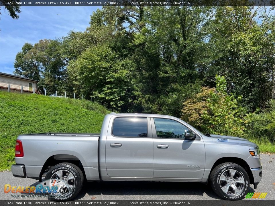 Billet Silver Metallic 2024 Ram 1500 Laramie Crew Cab 4x4 Photo #5