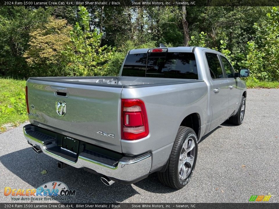 2024 Ram 1500 Laramie Crew Cab 4x4 Billet Silver Metallic / Black Photo #6