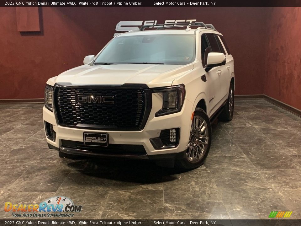 2023 GMC Yukon Denali Ultimate 4WD White Frost Tricoat / Alpine Umber Photo #1