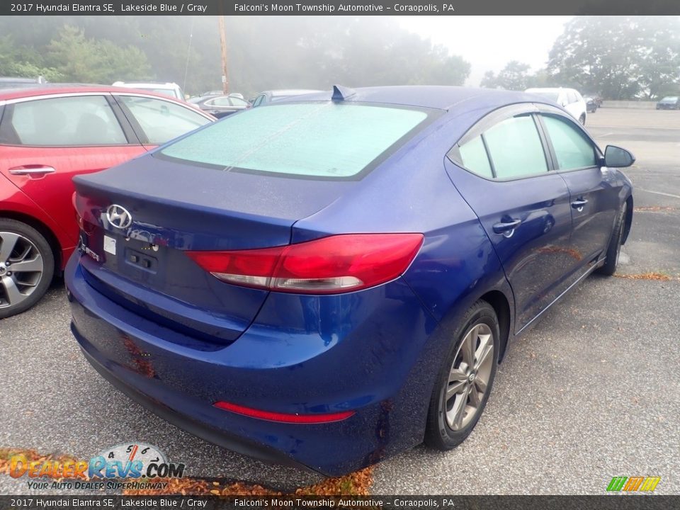 2017 Hyundai Elantra SE Lakeside Blue / Gray Photo #4