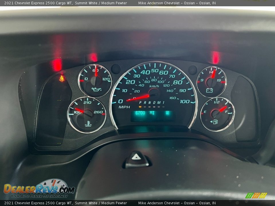 2021 Chevrolet Express 2500 Cargo WT Gauges Photo #20