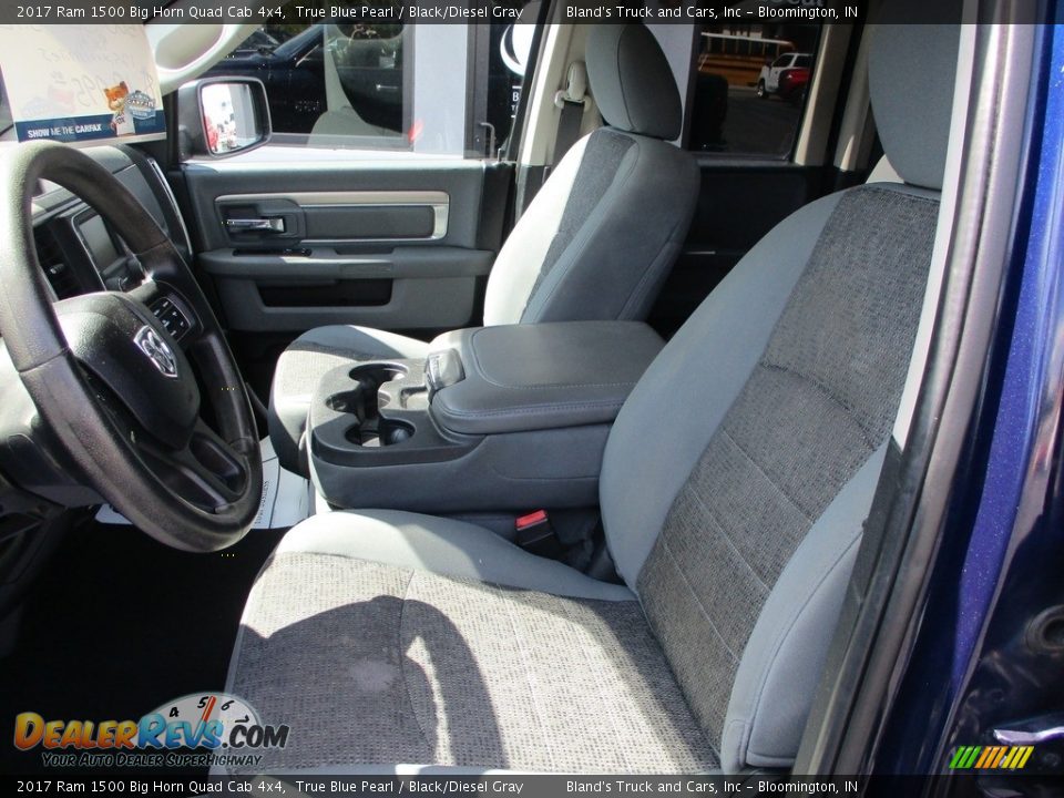 2017 Ram 1500 Big Horn Quad Cab 4x4 True Blue Pearl / Black/Diesel Gray Photo #7