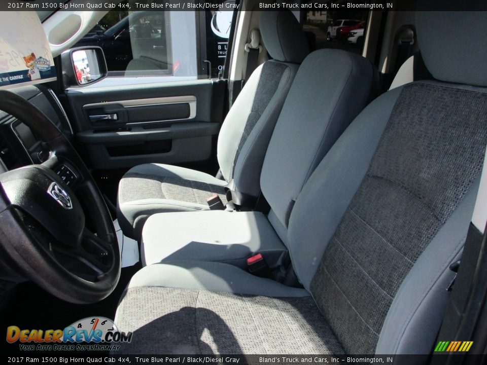 2017 Ram 1500 Big Horn Quad Cab 4x4 True Blue Pearl / Black/Diesel Gray Photo #8