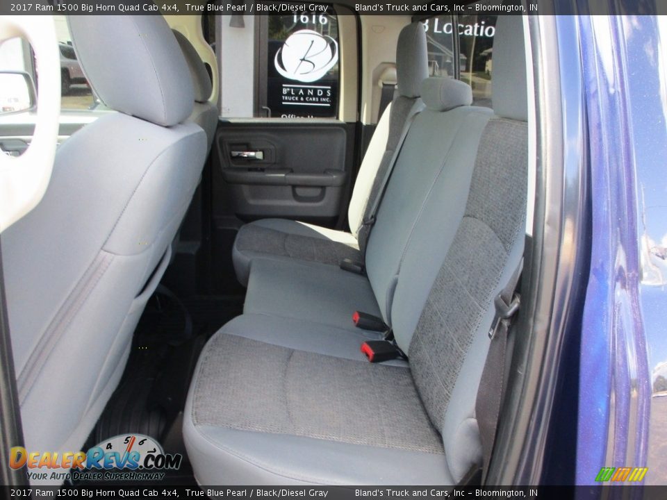 2017 Ram 1500 Big Horn Quad Cab 4x4 True Blue Pearl / Black/Diesel Gray Photo #9
