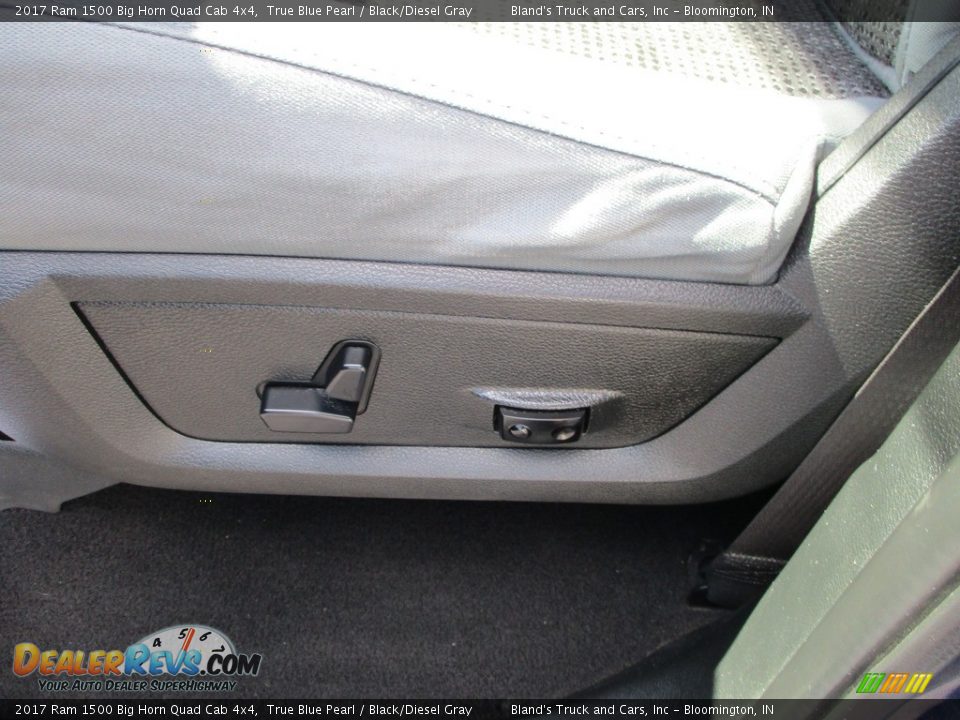 2017 Ram 1500 Big Horn Quad Cab 4x4 True Blue Pearl / Black/Diesel Gray Photo #10