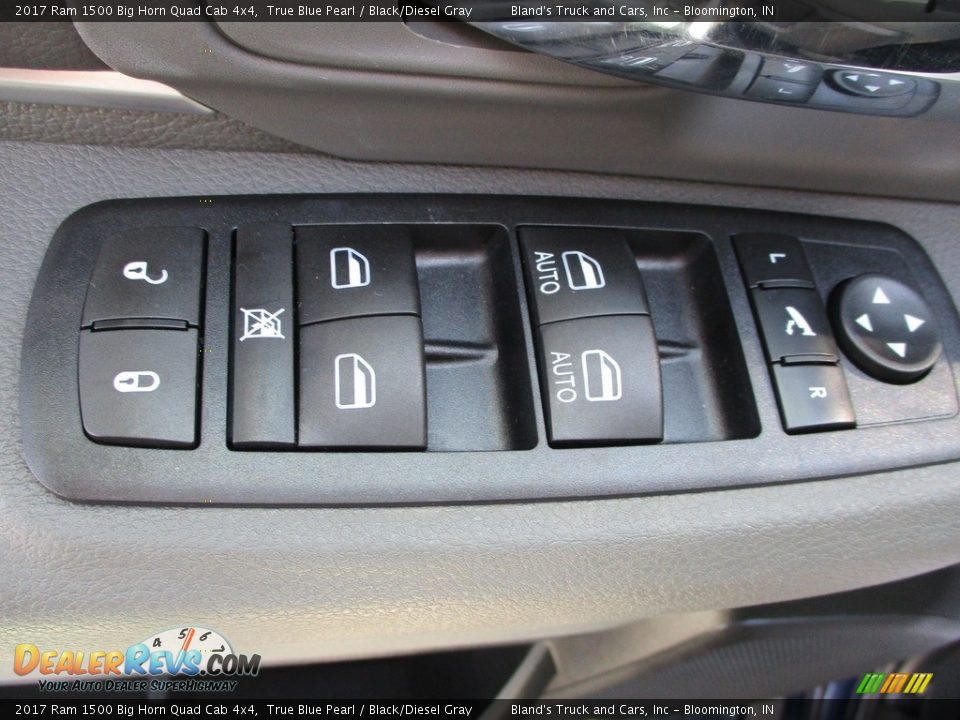 2017 Ram 1500 Big Horn Quad Cab 4x4 True Blue Pearl / Black/Diesel Gray Photo #11