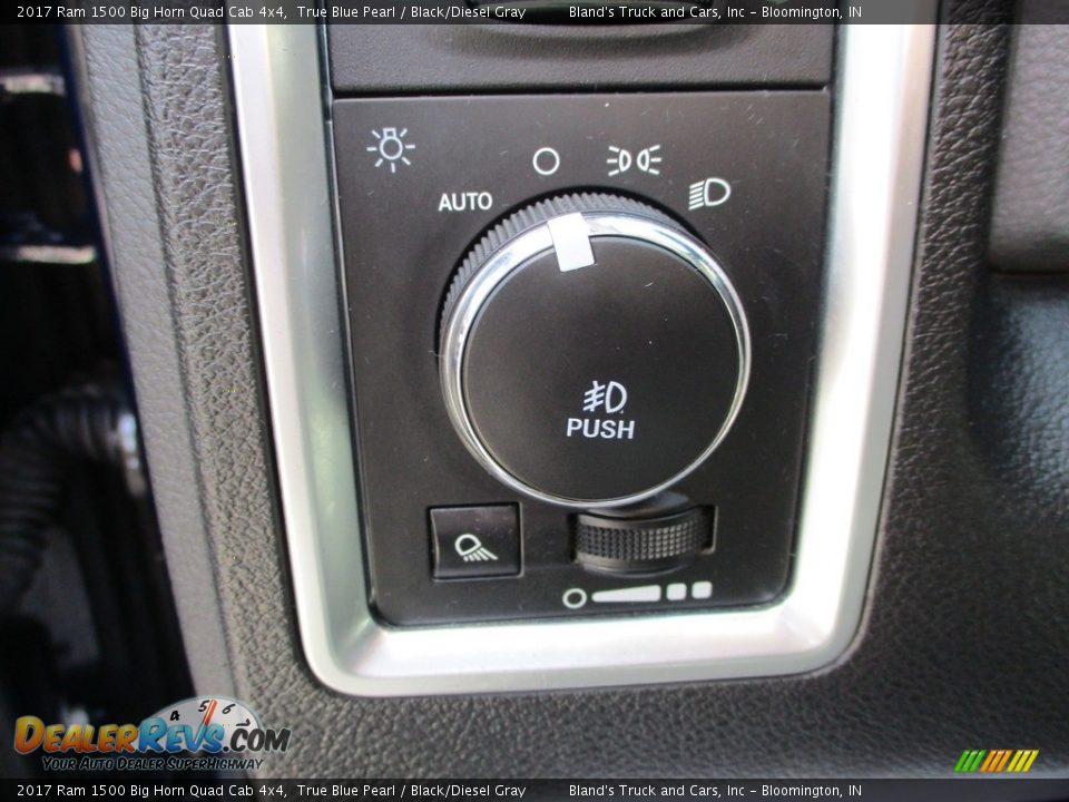 2017 Ram 1500 Big Horn Quad Cab 4x4 True Blue Pearl / Black/Diesel Gray Photo #12